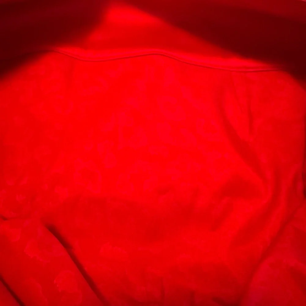 NWT! Vintage Express Red Skirt with Front  Gold Zip & Gold Horsebit Hardware 10 - Picture 6 of 10